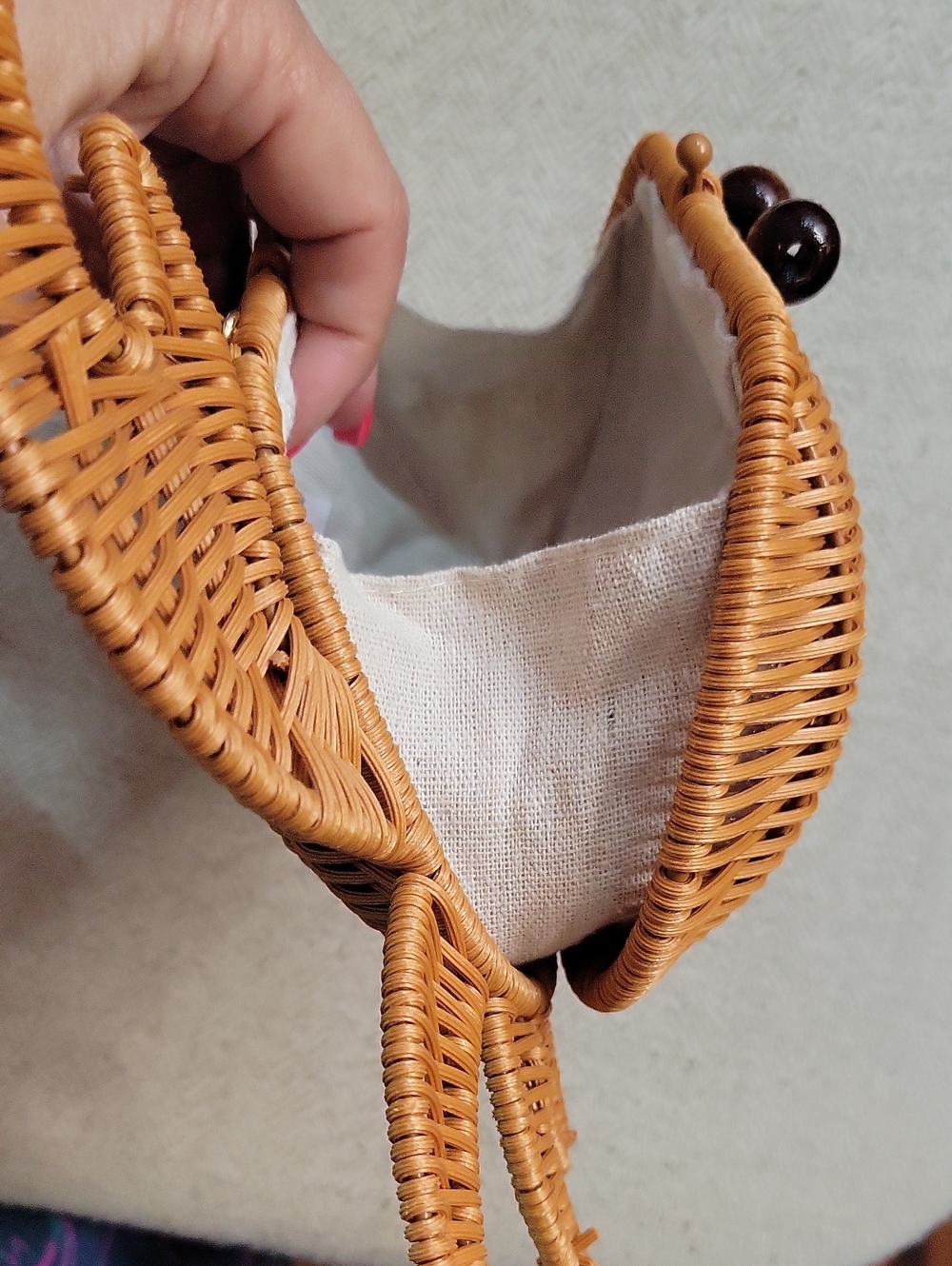 TOMMY BAHAMA Crab Wicker Crossbody Clutch Bag, Viral, Hard To Find - Picture 7 of 9
